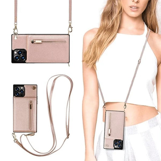 2025 HOT SALG🔥Crossbody lommeboketui til iPhone med kortholder