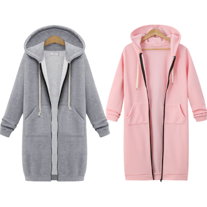 🔥✨Fleece-hettegensere med glidelås for damer