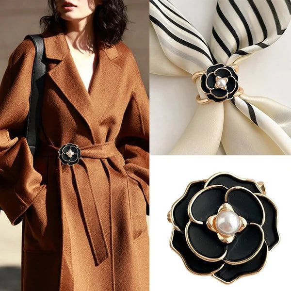 ✨ Fransk elegant frakkeskjerfspenne - Eleganse til fingerspissene!