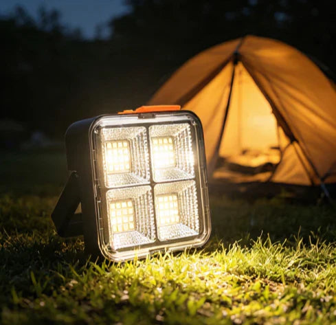 💡50% Rabatt☀️Bærbar solcelledrevet arbeidslampe med 4 lysmoduser