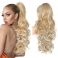 💜Begrenset tidsbegrenset tilbud 40 % rabatt💜Clip-on bølget hestehaleforlengelse