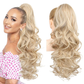 💜Begrenset tidsbegrenset tilbud 40 % rabatt💜Clip-on bølget hestehaleforlengelse