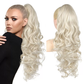 💜Begrenset tidsbegrenset tilbud 40 % rabatt💜Clip-on bølget hestehaleforlengelse