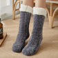 [Varm gave] Twist Pattern Soft Anti-Slip Thermal Floor Socks for vinteren