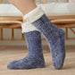 [Varm gave] Twist Pattern Soft Anti-Slip Thermal Floor Socks for vinteren