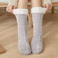 [Varm gave] Twist Pattern Soft Anti-Slip Thermal Floor Socks for vinteren