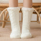 [Varm gave] Twist Pattern Soft Anti-Slip Thermal Floor Socks for vinteren
