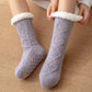 [Varm gave] Twist Pattern Soft Anti-Slip Thermal Floor Socks for vinteren