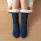 [Varm gave] Twist Pattern Soft Anti-Slip Thermal Floor Socks for vinteren