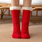 [Varm gave] Twist Pattern Soft Anti-Slip Thermal Floor Socks for vinteren