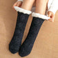 [Varm gave] Twist Pattern Soft Anti-Slip Thermal Floor Socks for vinteren