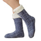 [Varm gave] Twist Pattern Soft Anti-Slip Thermal Floor Socks for vinteren
