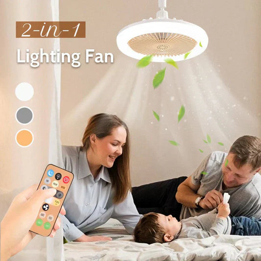 🎁Begrenset tid 50% AV⏳2-i-1 aromaterapi LED-vifte lampe