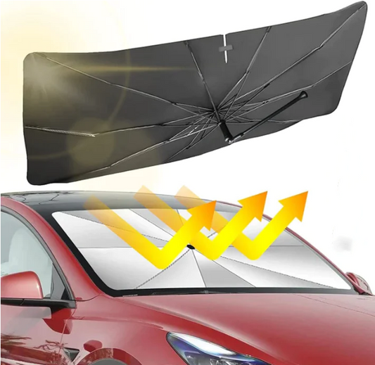 🔥2024 Hot Car Windscreen Solskjerm - Sammenleggbar frontrute Bil UV-beskyttelse (termisk beskyttelse)🔥🔥