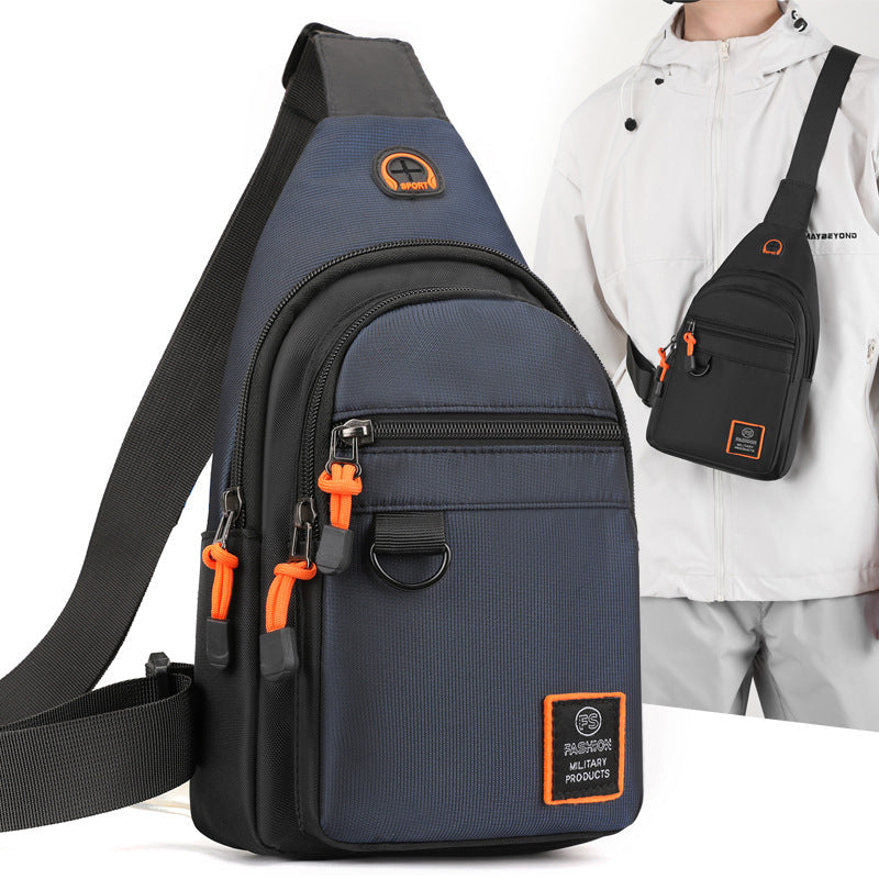 🎒✨ Vanntett skulderveske med flere lommer – oversiktlig oppbevaring, justerbar stropp, hodetelefonuttak 🌧️