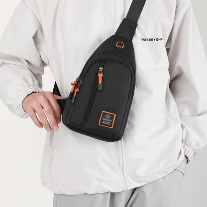 🎒✨ Vanntett skulderveske med flere lommer – oversiktlig oppbevaring, justerbar stropp, hodetelefonuttak 🌧️