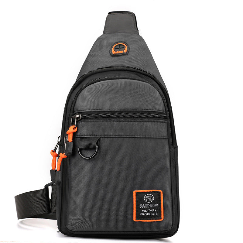 🎒✨ Vanntett skulderveske med flere lommer – oversiktlig oppbevaring, justerbar stropp, hodetelefonuttak 🌧️