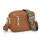Crossbody-veske for kvinner med bred stropp