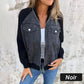 🔥Glidelåsjakke i denim for dame