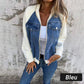🔥Glidelåsjakke i denim for dame