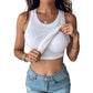 ✨Hot Sale 49% OFF✨2025 Ribbet Stretchy Tank Top med hylle-BH for kvinner