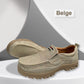 Slitesterke slippers i PU-lær for menn