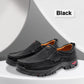 Slitesterke slippers i PU-lær for menn