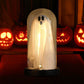 Halloween-dekorasjon: Lysende spøkelse i glasskuppel
