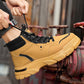 Trendy, pustende og sklisikre boots i kunstlær for menn