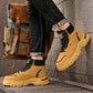 Trendy, pustende og sklisikre boots i kunstlær for menn