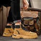 Trendy, pustende og sklisikre boots i kunstlær for menn