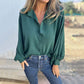 🥰2025 HOT SALE🥰Elegant ensfarget knappskjorte til dame