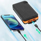 25000mAh Høy Kapasitet Solcelle Power Bank - Rask Lading