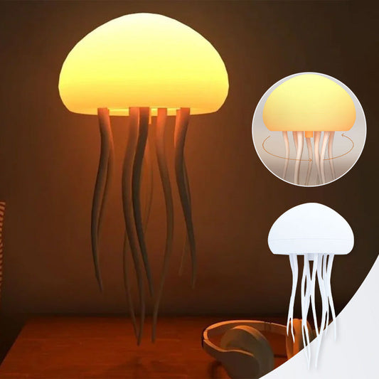 Lydstyrt manetlampe med gradient og dansende tentakler