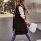 Kvinnenes Lange Ermeløse Hette Vest for Winter