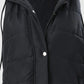 Kvinnenes Lange Ermeløse Hette Vest for Winter