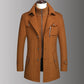 Gratis levering - Business-frakk i tweed for menn