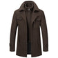 Gratis levering - Business-frakk i tweed for menn