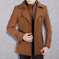 Gratis levering - Business-frakk i tweed for menn