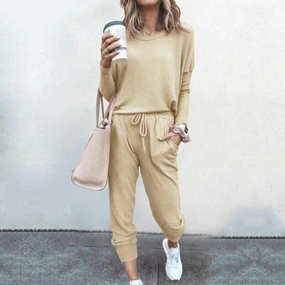 ✨Ny ankomst✨Elegant todelt antrekk for kvinner: Topp + bukser