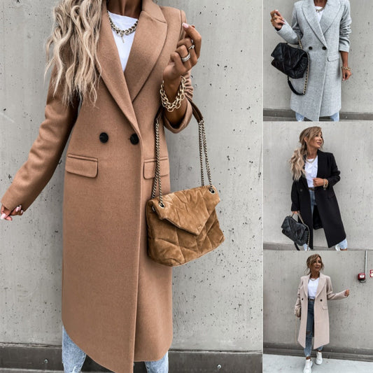 🧥Lang damefrakk for vinteren