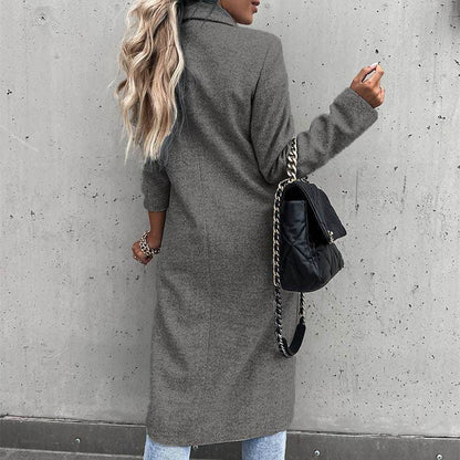 🧥Lang damefrakk for vinteren