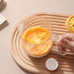 Multifunksjonelt rørebeger for håndpresset egg med måleskala