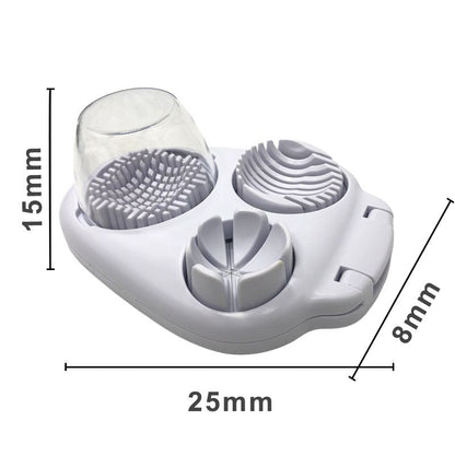 Multifunksjonell 3-i-1 eggeskjærer