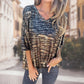 🌞HOT SALE👚Løs V-hals T-skjorte med leopardmønster og halvlange ermer for kvinner