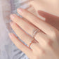 Elegant kronesett med zirkonia-ring
