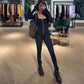 🤩💖Slim Fit Langermet Jumpsuit med Glidelås