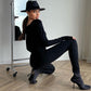 🤩💖Slim Fit Langermet Jumpsuit med Glidelås