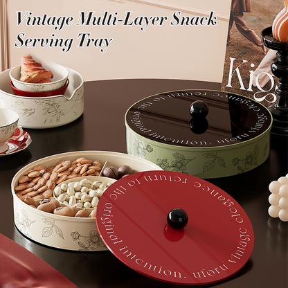Vintage Snacks Serveringsbrett med Flerlags