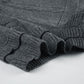 Trendy 2-delt sett med strikket hettegenser og shorts for kvinner